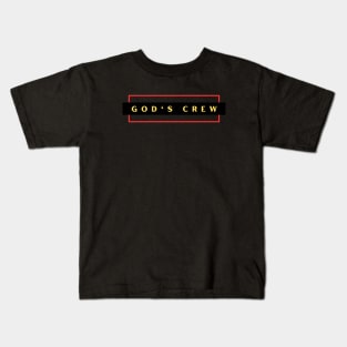 God's Crew | Christian Typography Kids T-Shirt